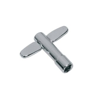 Chrome saxophone mouthpiece ligature, high-quality metal accessory for wind instruments, perfect for securing reeds and enhancing sound, available at The Music Outlet in Swords, Dublin.