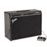 Portable Fender Guitar Amplifier with Footswitch for Electric Guitars and Practice Sessions| Perfect for musicians in Swords, Dublin seeking quality sound and versatile tone control.