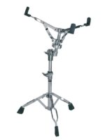 Flexible drum throne with height adjustment and sturdy tripod base for comfortable and stable drumming practice.